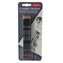����� ���������� �������������� Derwent Graphic Medium 4�� 2B/B/HB/2H,39004