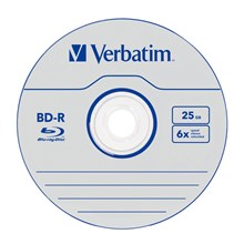 �������� ���������� Blu-ray BD-R, 6x, Verbatim SL HardCoat, Jewel/5, 43715