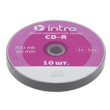 �������� ���������� CD-R, 52x, Intro, Shrink/10, �0016204