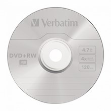   DVD+RW, 4x, Verbatim Serl Matt Silver, Jewel/5, 43229