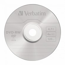 �������� ���������� DVD-RW, 4x, Verbatim Serl Matt Silver, Jewel/5, 43285