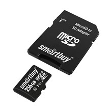 ����� ������ SmartBuy microSDXC 256Gb UHS-I Cl10 +��, SB256GBSDCL10-01