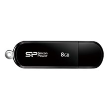����-������ Silicon Power LuxMini 322, 8Gb, USB 2.0, ���, SP008GBUF2322V1K