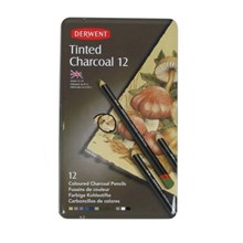 ����� ���������� ������.Derwent Tinted Charcoal 12�� �����.���.��� D-230169