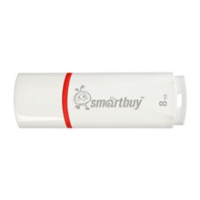 ����-������ Smartbuy Crown, 8Gb, USB 2.0, ���, SB8GBCRW-W