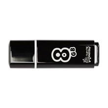 ����-������ Smartbuy Glossy, 8Gb, USB 2.0, ���, SB8GBGS-K