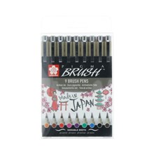 ����� ���������� ����� Sakura Pigma brush 9�� POXSDKBR9