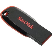 ����-������ SanDisk Cruzer Blade, 16Gb, USB 2.0, �/����, SDCZ50-016G-B35
