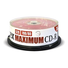 �������� ���������� CD-R, 52x, Mirex Maximum, Cake/25, UL120052A8M