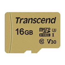 ����� ������ Transcend 500S microSDHC 16Gb UHS-I Cl10 +��, TS16GUSD500S
