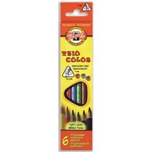 ��������� ������� 6�� 3-���� Koh-I-Noor Triocolor 3131/6