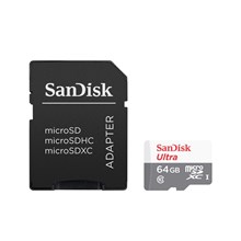 ����� ������ SanDisk Ultra microSDXC UHS-I Cl10 +��, SDSQUNS-064G-GN3MA