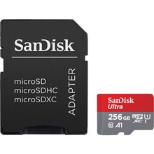   SanDisk Ultra microSDXC UHS-I Cl10 +, SDSQUAR-256G-GN6MA