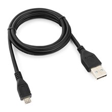 ������ USB 2.0 - Micro USB, �/�, 1 �, Cablexpert, ���, CCP-mUSB2-AMBM-1M