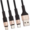  USB 2.0 - Lightning+Micro+Type-C, 1 , Hoco X26, , 0L-00039433