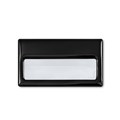 Бейдж с окном для сменной информации,  размер  70x40 мм, черный, на магните