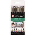 ����� ����������� ����� Sakura Pigma Brush 6 ������, POXSDKBR6
