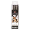 ����� ����������� ����� Sakura Pigma Micron Manga 3��,POXSDKMAN3