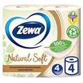 ������ ��������� Zewa NATURAL SOFT 4� ���100%��� ���� 15,9�130� 4���/��8533