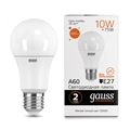 ����� ������������ Gauss LED Elementary A60 10�� E27 880�� 3000K (23210)