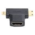  HDMI - mini HDMI + micro HDMI, F/M/M, 5bites, , HH1805FM-T