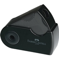 Точилка  Faber-Castell Sleeve Mini, 1 отверстие, контейнер, черная