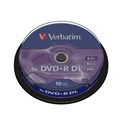   DVD+R Double Layer, 8x, 8.5Gb, Verbatim, Cake/10, 43666